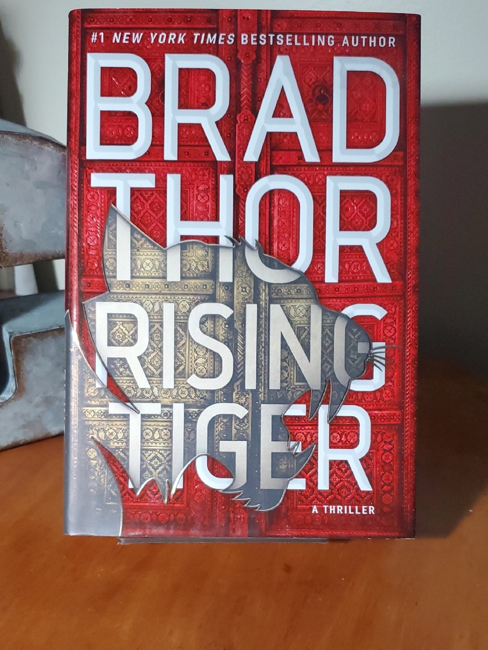 Brad Thor "Rising Tiger" Hardcover Thriller - Red & Gold